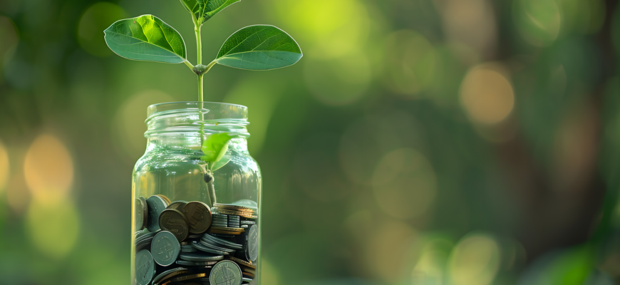 seedling, investment, coins, jar, glass, currency, invest smart, money, finance, profit, wealth, financial, savings, benefit, value, deposit, nature, green background, decision, bokeh
